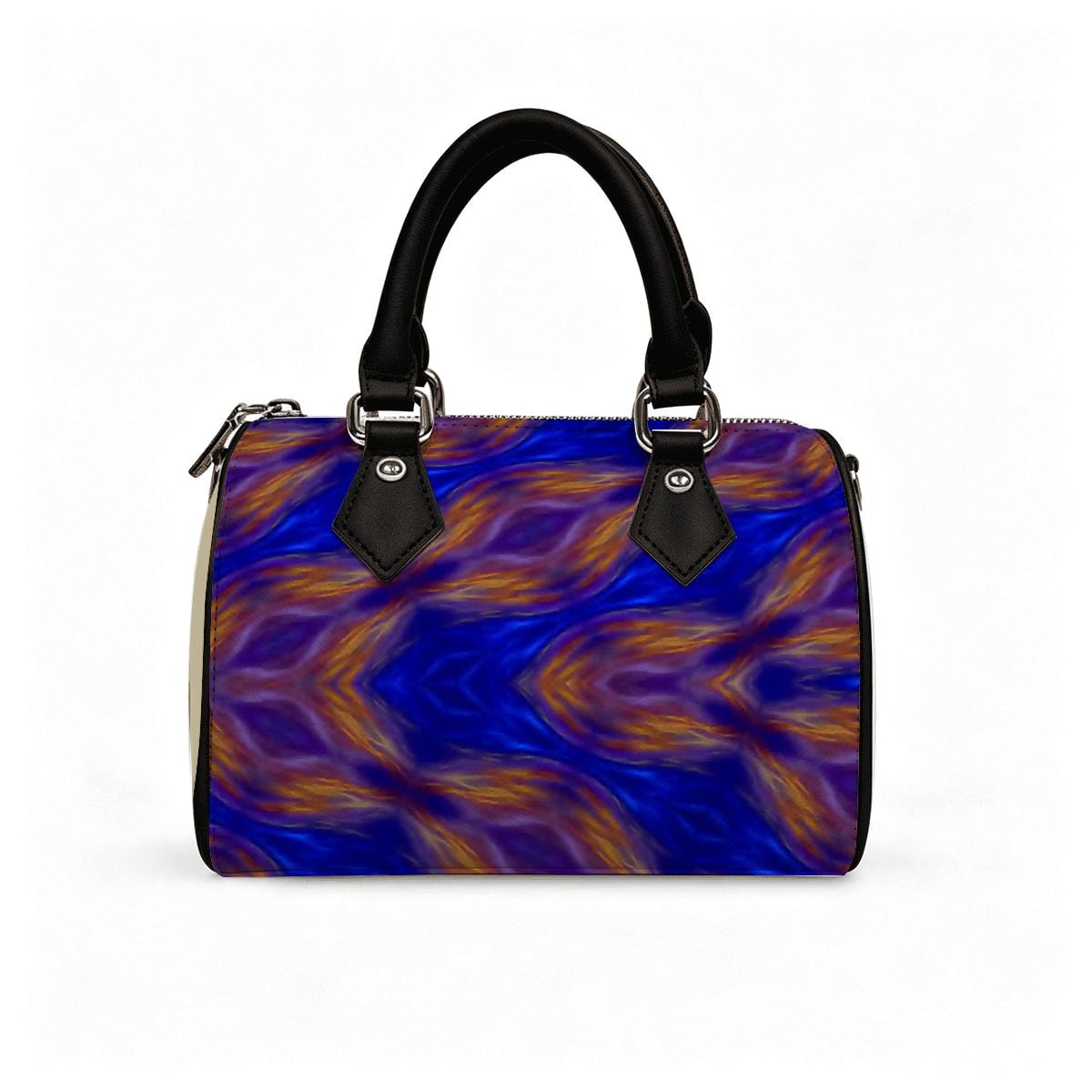 PU Leather Barrel Bag Waterproof Crossbody Handbag Blazen Revo design