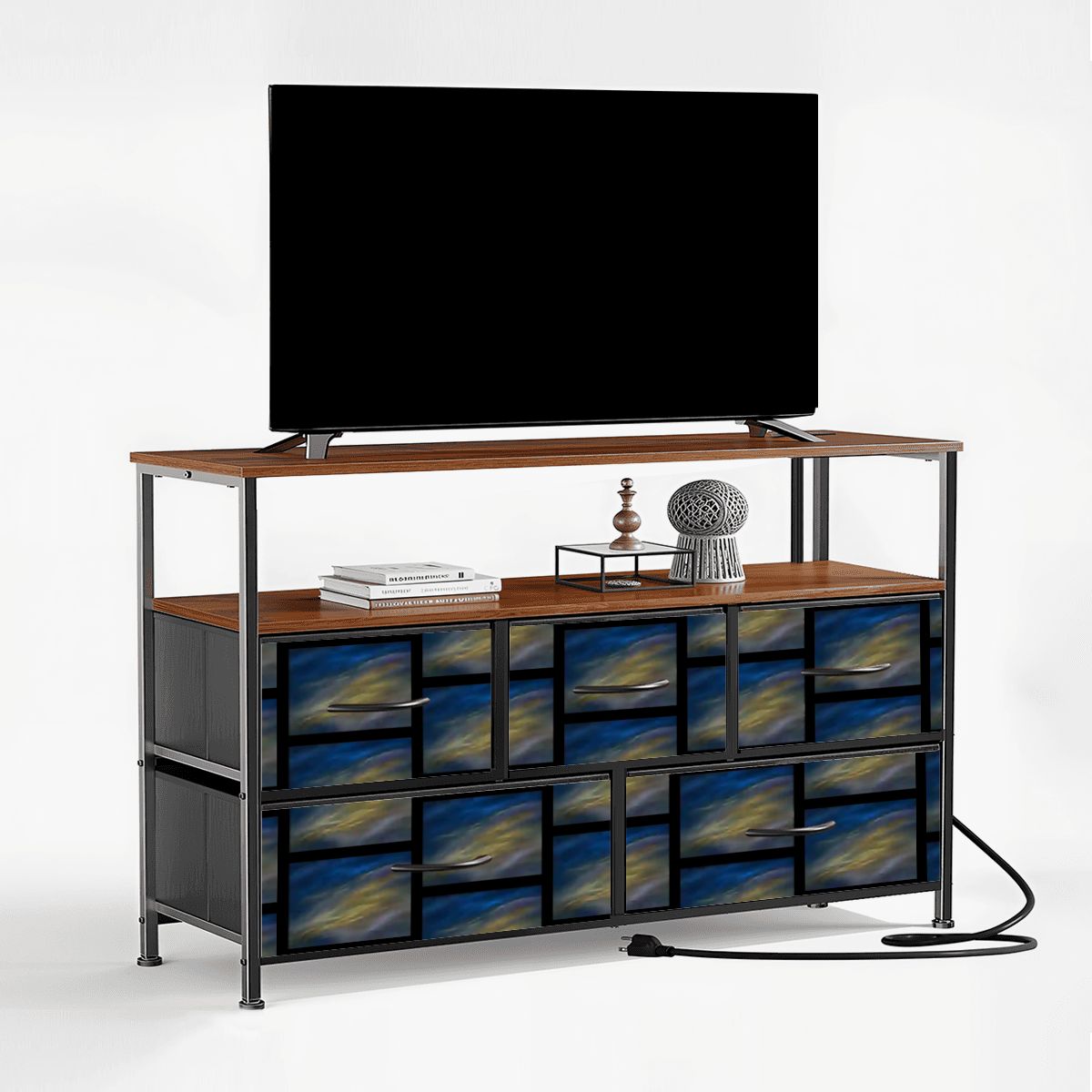 5 Drawer TV Stand Dresser Revo Sky