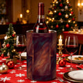 Stainless Steel Wine Chiller Red Velvet Design